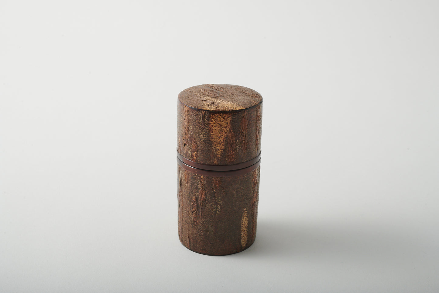 Tea Canister Frosted Decor with band by Keitaro Arakawa