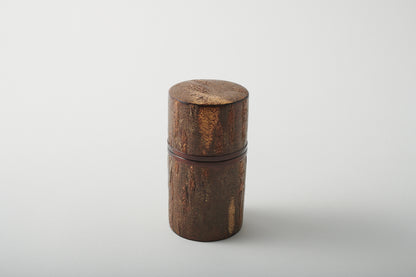 Tea Canister Frosted Decor with band by Keitaro Arakawa