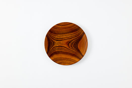 Lacquer Nitori Plate Keyaki φ21cm