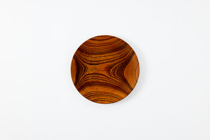 Lacquer Nitori Plate Keyaki φ21cm