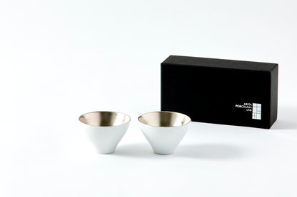 Set of 2 Wanguri Cups - Platinum 80ml