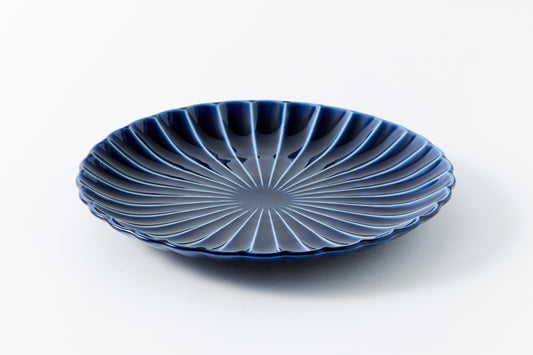 11-inch Plate Eggplant Navy Blue