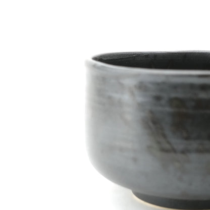 FD Black Glaze Matcha Bowl Nodate Hasami Porcelain