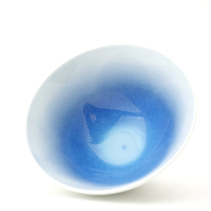 WANOKA Flower-Shaped Rice Bowl BL Arita Porcelain