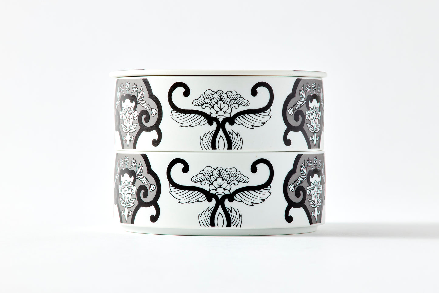 Double-tier Serving Box - JS Ko-Imari Floral Pattern