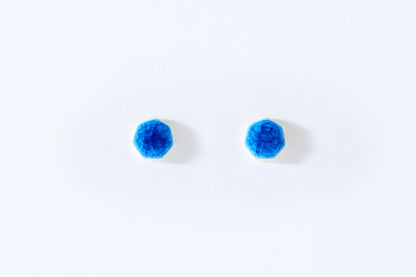 Aqua Ice Heptagon Earrings