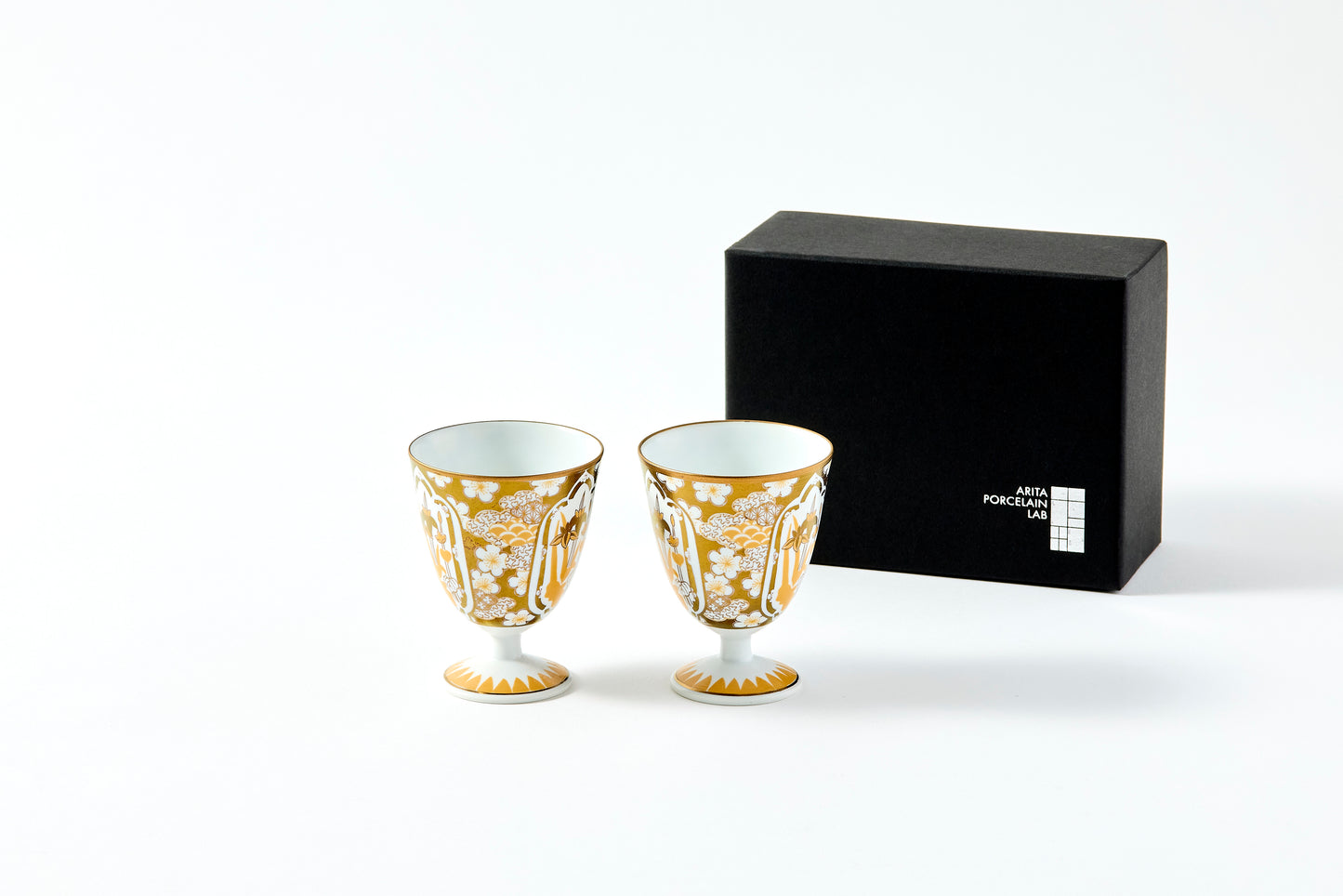 Set of 2 Masaka Cups 90ml - Ayame Ume Chirashi