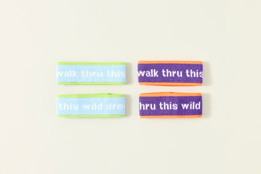 ankle bands / walk through this wild dream.