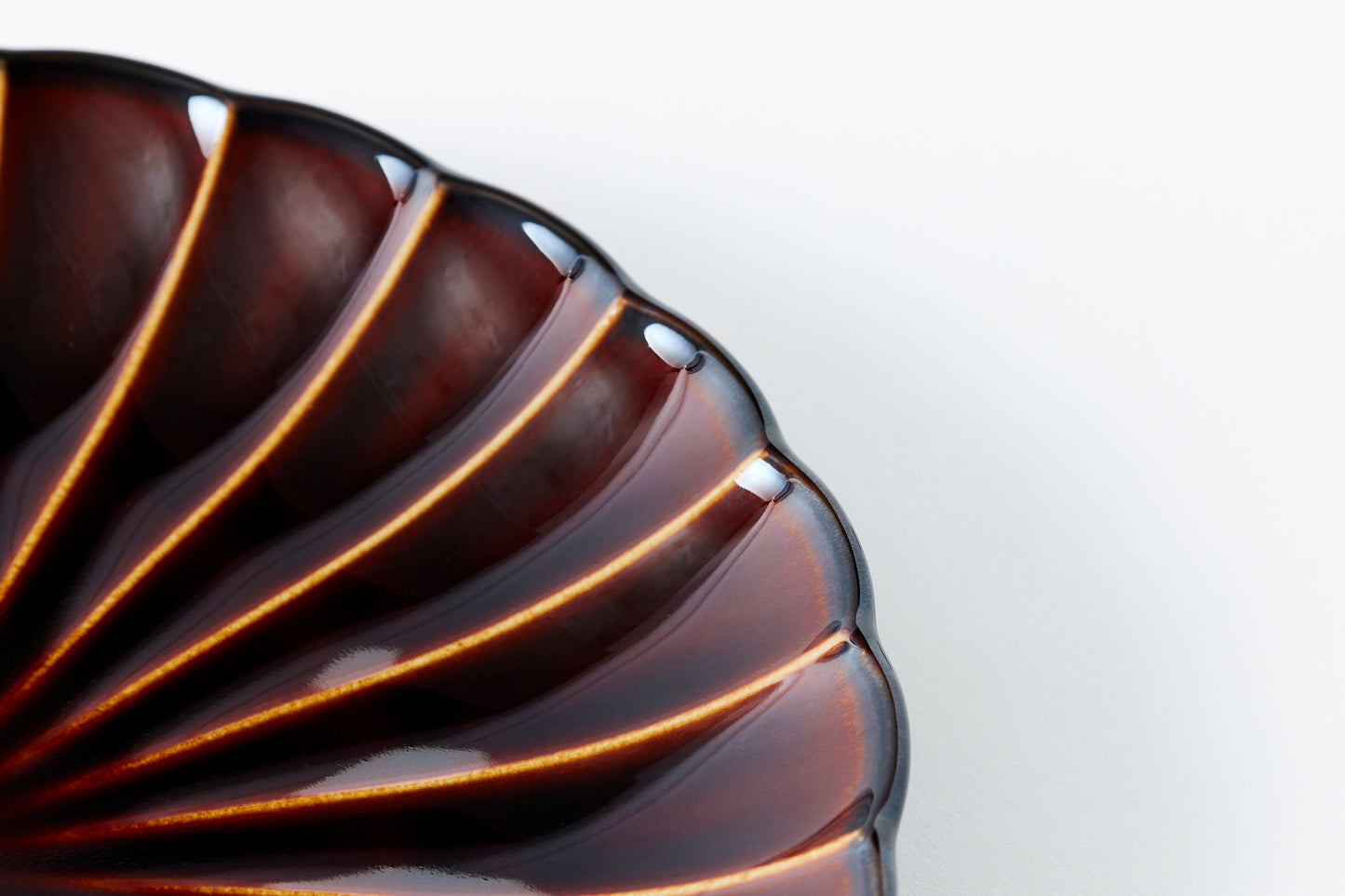 8-inch Plate Lacquer Brown