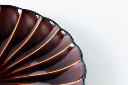 8-inch Plate Lacquer Brown