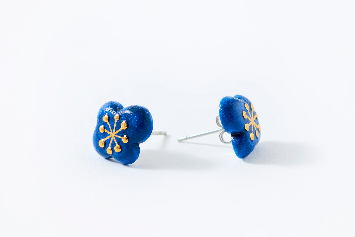 Watagumo Indigo Small Earrings