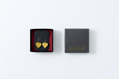 HAKUCESSORY Earrings Love Luck Gold