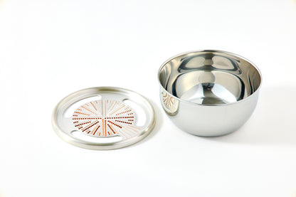 Pure Copper Grater 15cm (Stainless Steel Bowl)