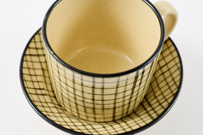 Lattice Cup & Saucer Hasami Porcelain