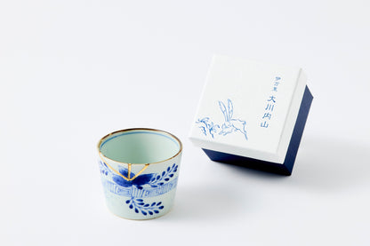 Gold Line Kosome Bush Clover Sobachoko Imari Porcelain