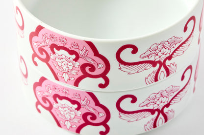Double-tier Serving Box - JA Ko-Imari Floral Pattern