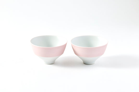 Set of 2 Rice Bowls with Step Design - Somei