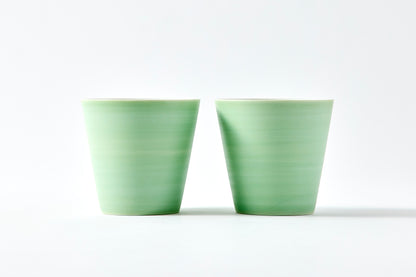 Set of 2 Rock Cups 300ml - Pearl Green