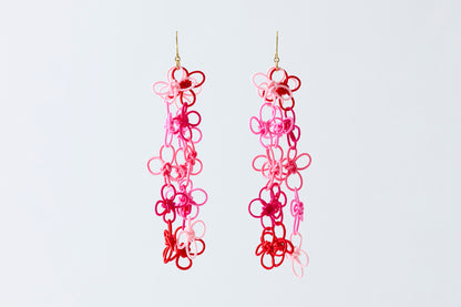 Flower Garden | Hook Pierced Earrings - Sunset Garden