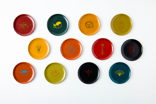Lacquered Small Plate (Animal Series)