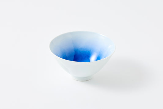 WANOKA Flower-Shaped Rice Bowl BL Arita Porcelain