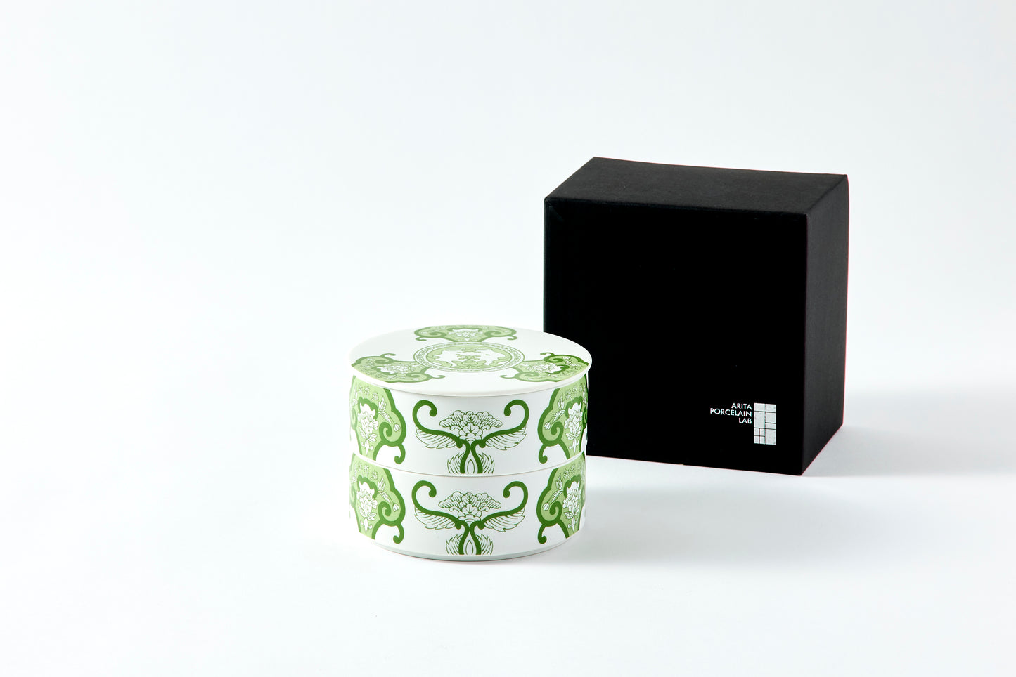 Double-tier Serving Box - JT Ko-Imari Floral Pattern