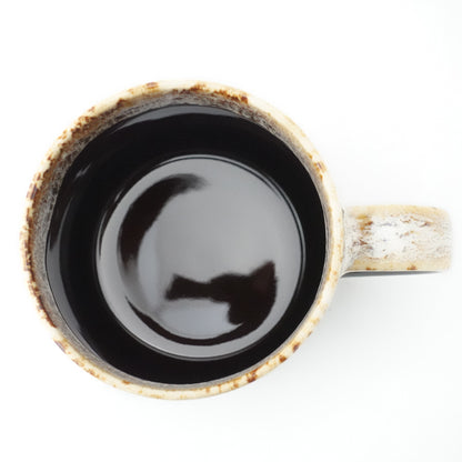 FD Brown Karatsu Drip Tall Mug Hasami Porcelain