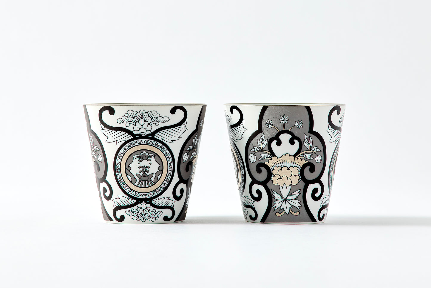 Set of 2 Rock Cups - JS Koimari Floral Pattern 300ml