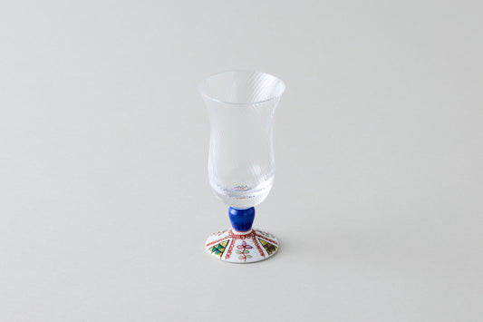 Cold Sake Glass (Diagonal Cut) - Quilt