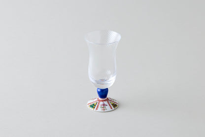 Cold Sake Glass (Diagonal Cut) - Quilt