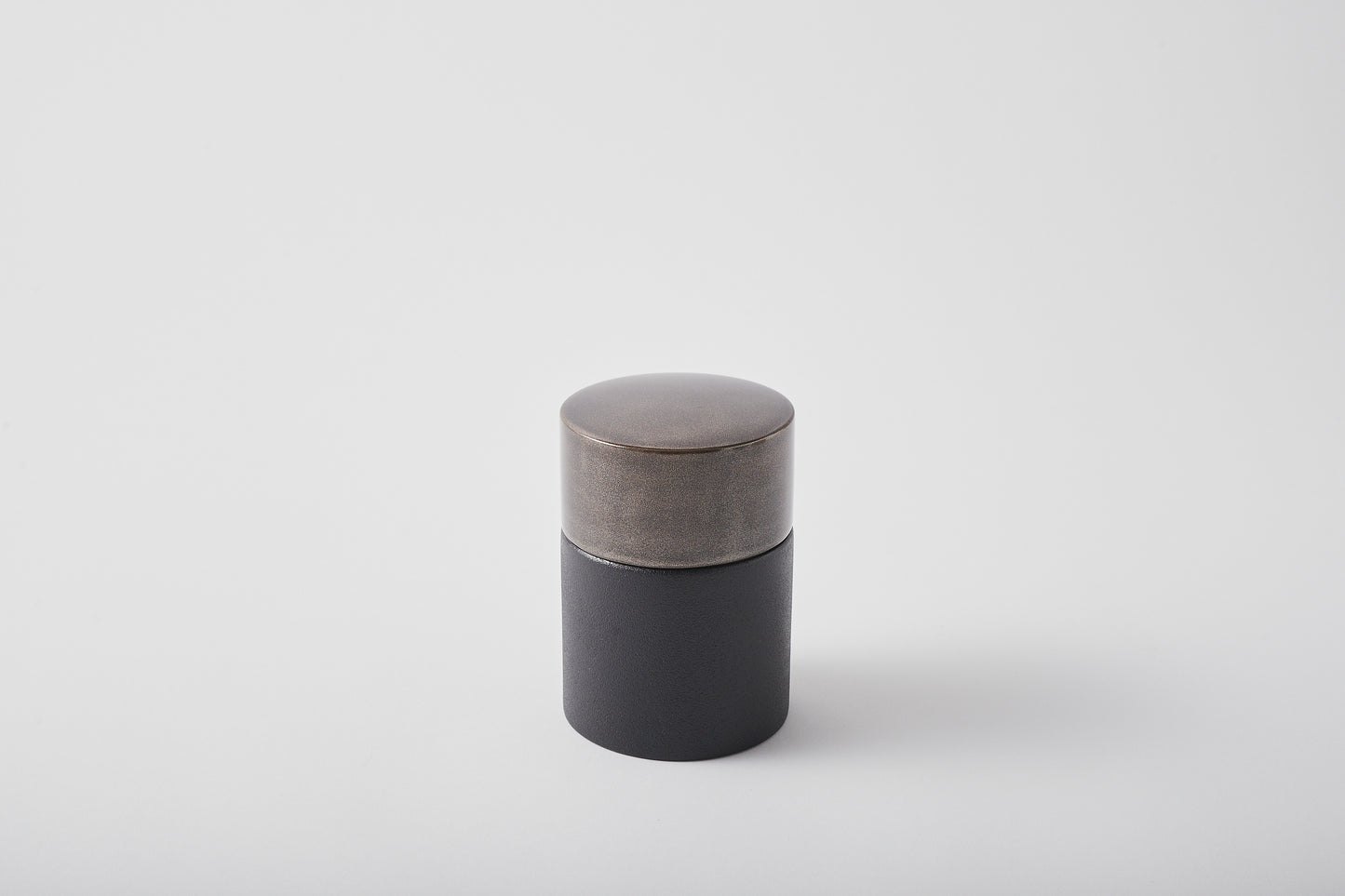Tea Canister Silver Decor Large
