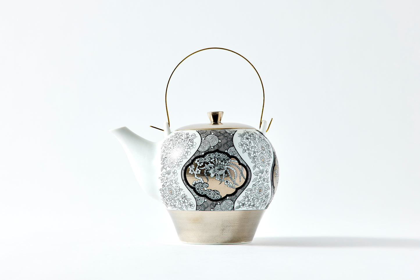 Teapot - JS Mokko Paulownia Motif 600ml