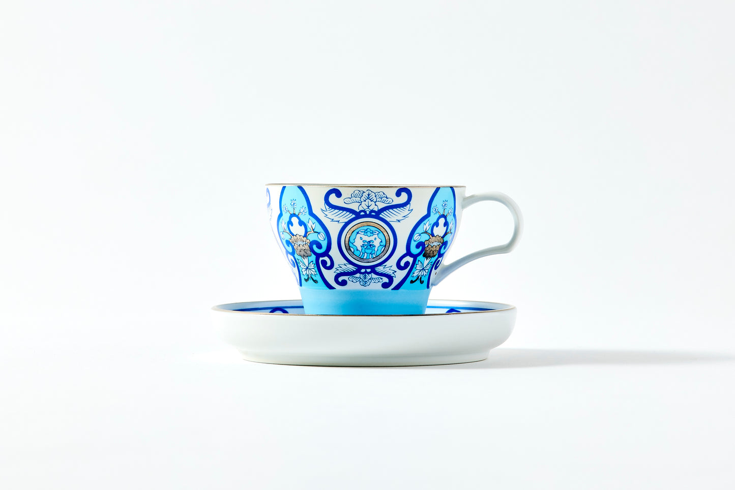 Teacup & Saucer - JB Koimari Floral Pattern