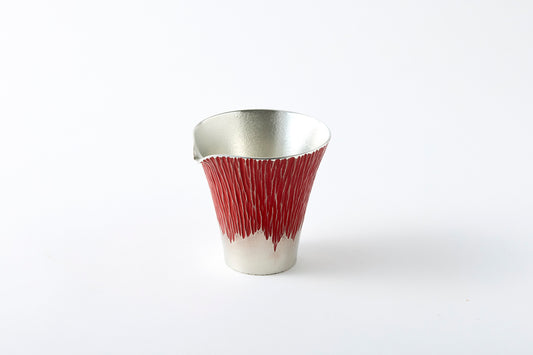 Mt. Fuji Sake Pitcher Red
