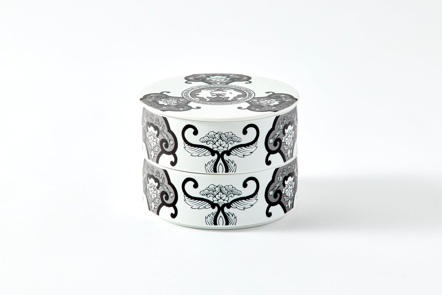 Double-tier Serving Box - JS Ko-Imari Floral Pattern