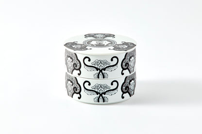 Double-tier Serving Box - JS Ko-Imari Floral Pattern