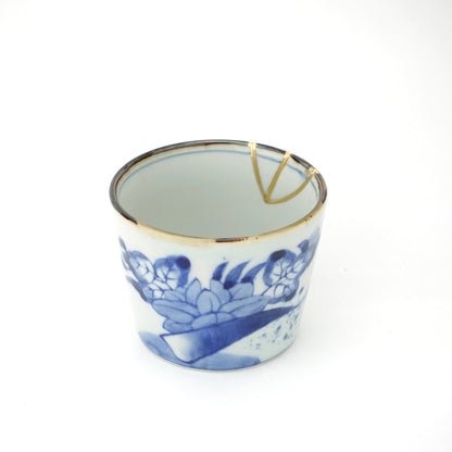 Gold Line Kosome Floral Garland Sobachoko Imari Porcelain