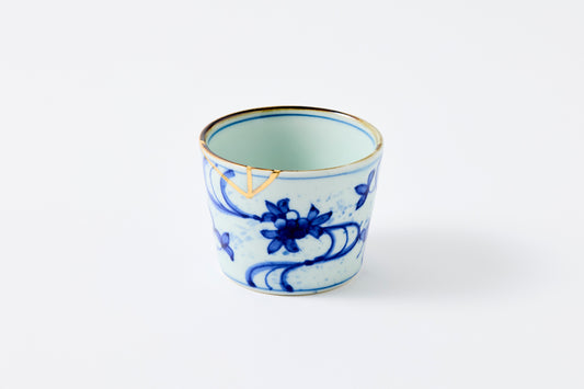 Gold Line Kosome Water Stream Sobachoko Imari Porcelain