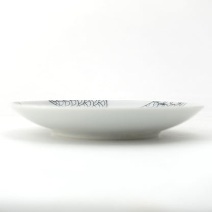 Ezoshi Motif Nabeshima Komon Small Plate Imari Porcelain