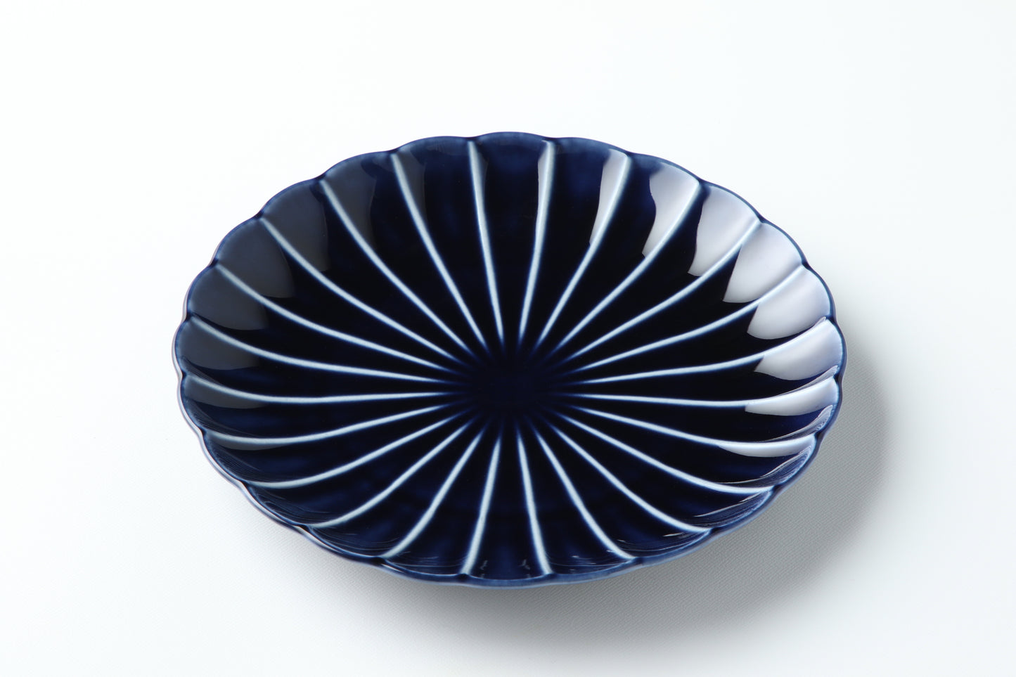 8-inch Plate Eggplant Navy Blue