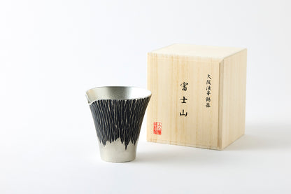 Mt. Fuji Sake Pitcher Black