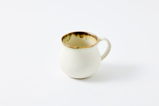 Rust Rim Matte White Aroma Mug Hasami Porcelain
