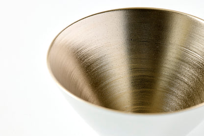 Small Bowl & Rice Bowl with Lid - Platinum Gold