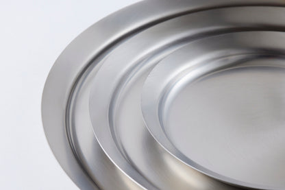 Stainless Steel Plate 21cm (Medium)