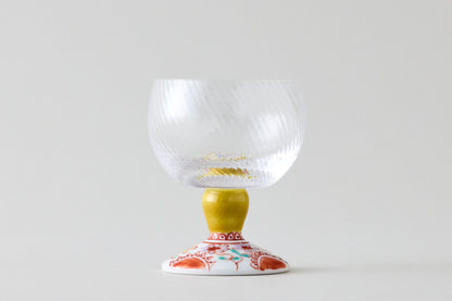 Bajo Glass (Diagonal Cut) - Flower