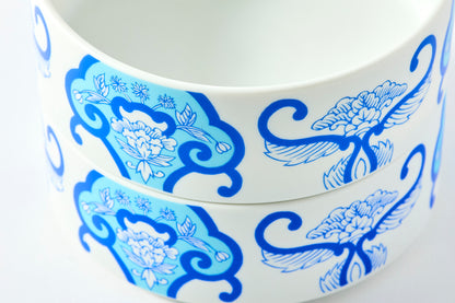 Double-tier Serving Box - JB Ko-Imari Floral Pattern