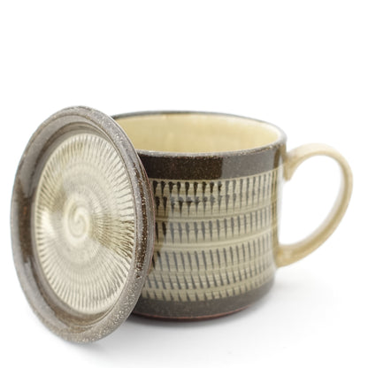 FD Yellow Glaze Tobikanna Lidded Mug Hasami Porcelain