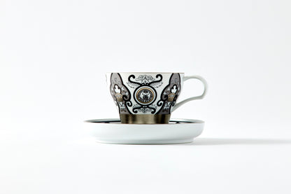 Teacup & Saucer - JS Ko-Imari Floral Pattern 150ml