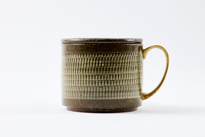 FD Yellow Glaze Tobikanna Lidded Mug Hasami Porcelain