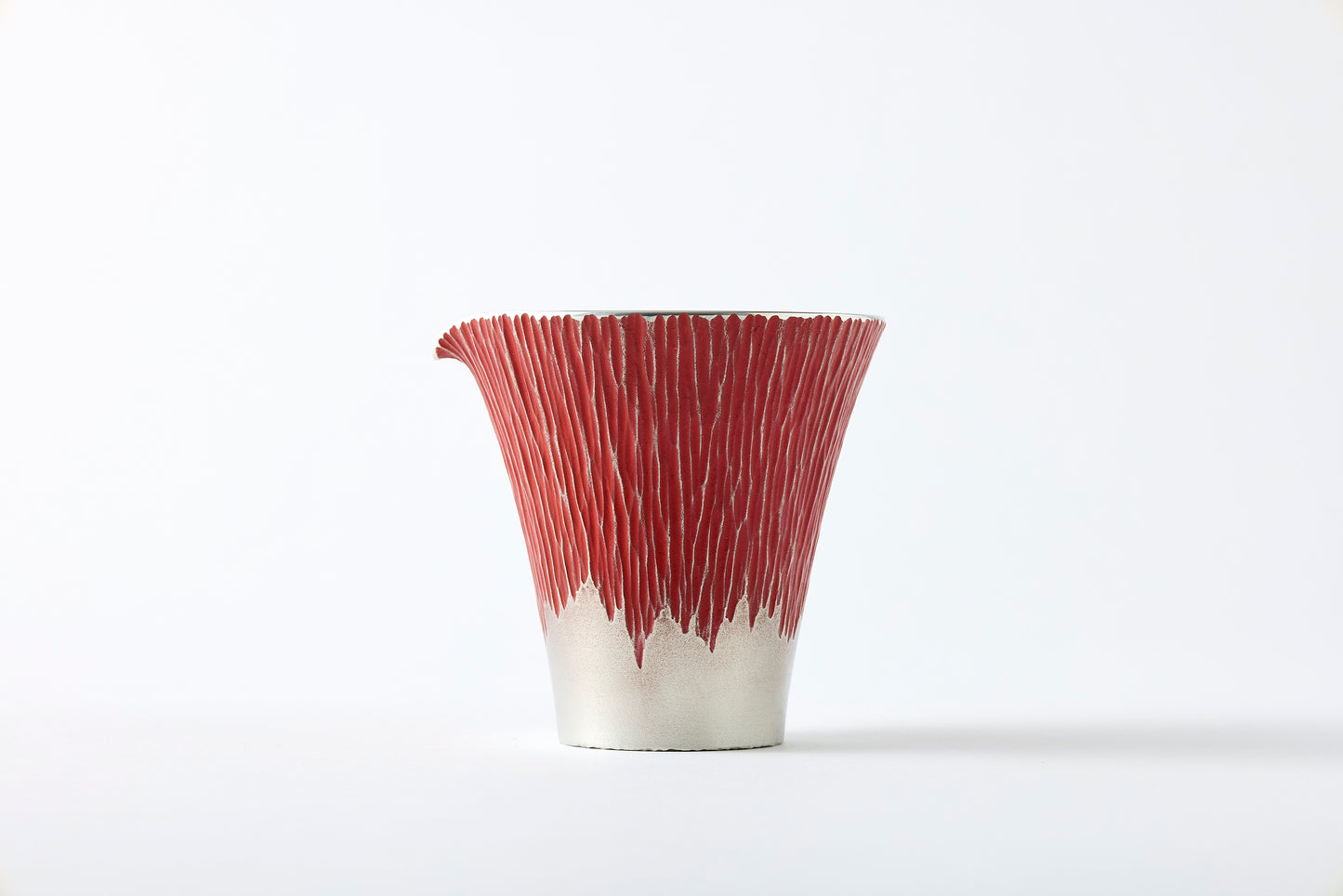 Mt. Fuji Sake Pitcher Red
